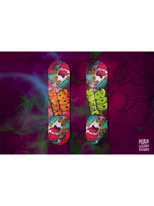 Скейтборд дъска "Boo Sheet" Purple с авторски дизайн